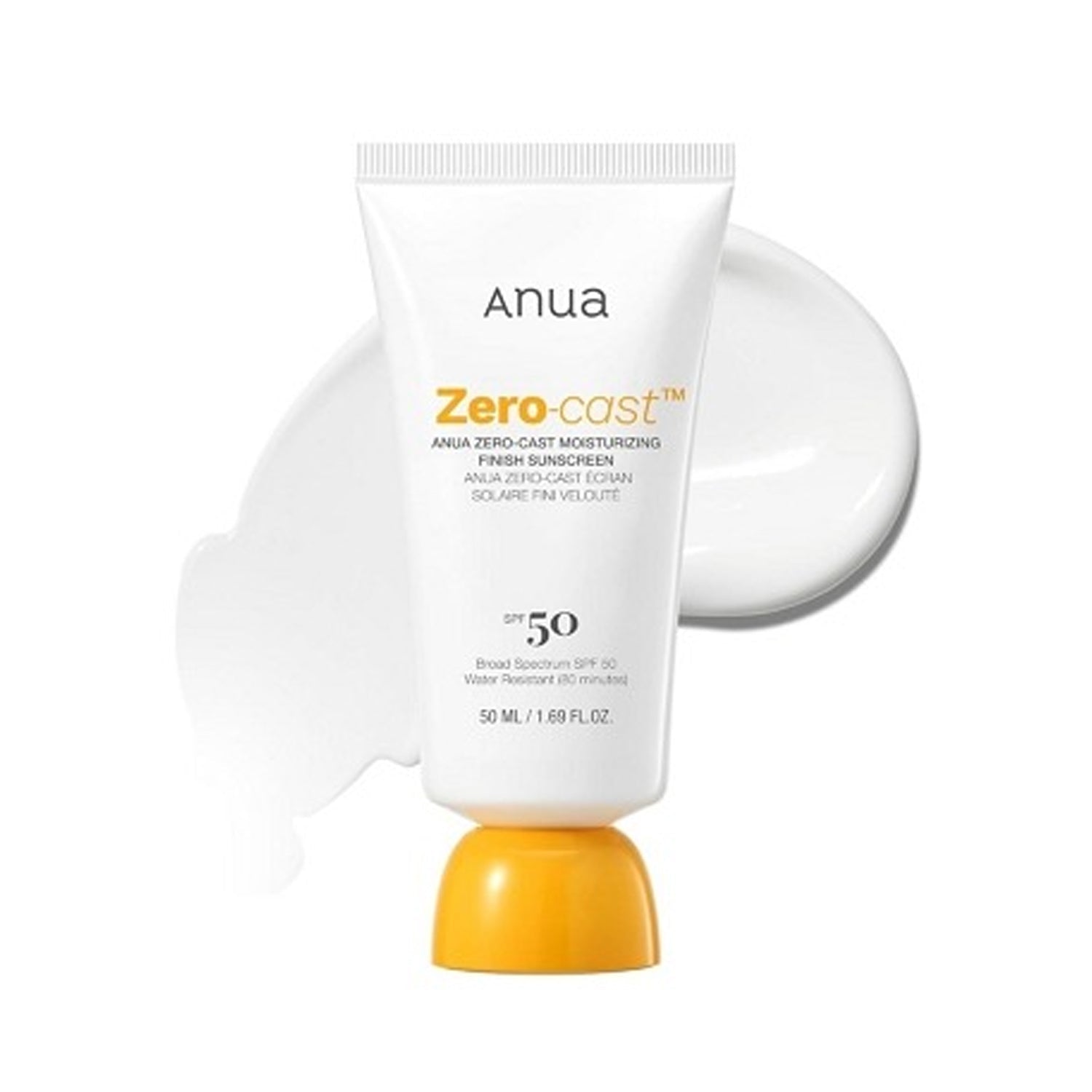 Anua Zero Cast Sunscreen SPF50+