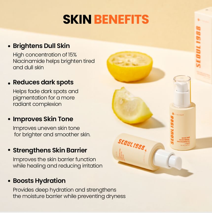 K-SECRET - SEOUL 1988 Glow Serum : Niacinamide 15% + Yuja